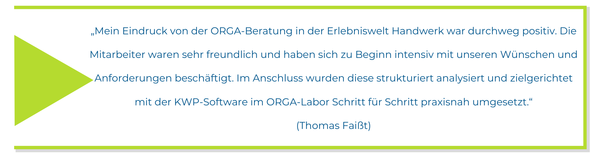 ORGA-Feedback Thomas Faißt ORGA-Feedback Thomas Faißt