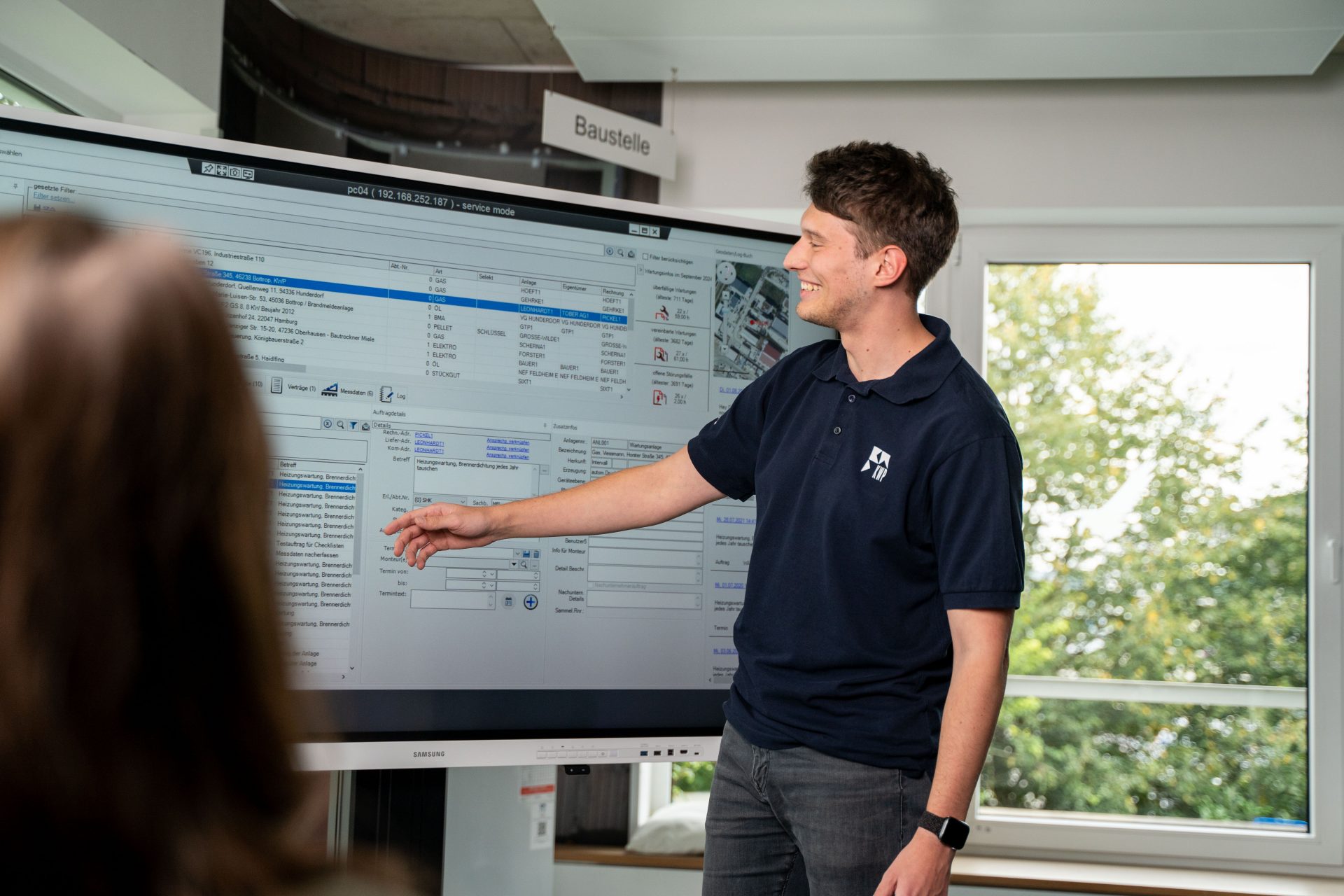 Schulung Mitarbeiter bei der KWP-Schulung