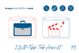 KWP-Tipp Tab-Ansicht Projekt / Regie